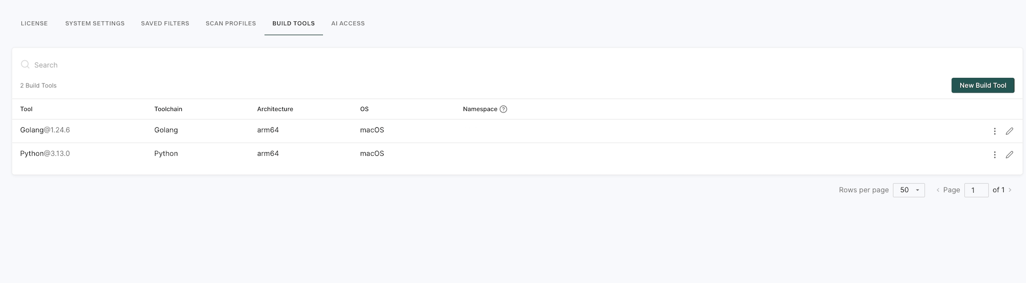 Build tools use case 1