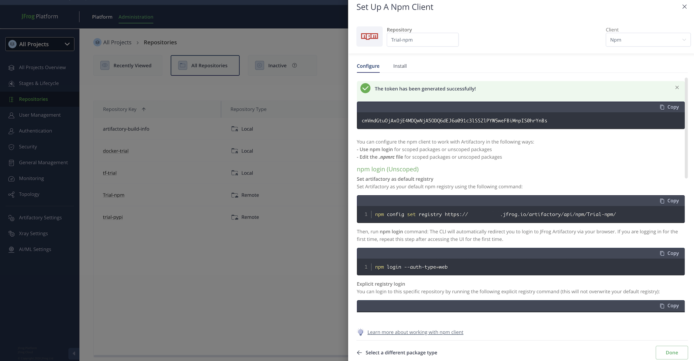 Local setup for developers
