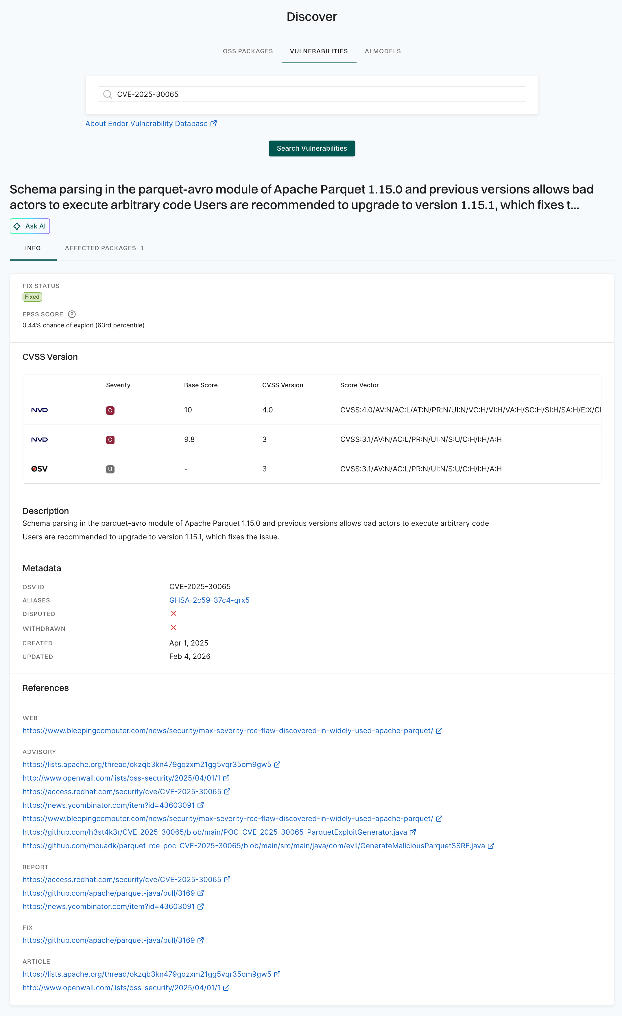 Vulnerability Search